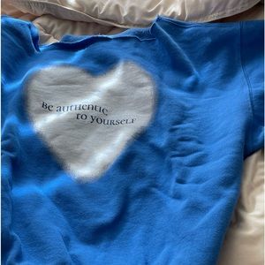 PacSun Eco Heart Aura Off-The-Shoulder Sweatshirt